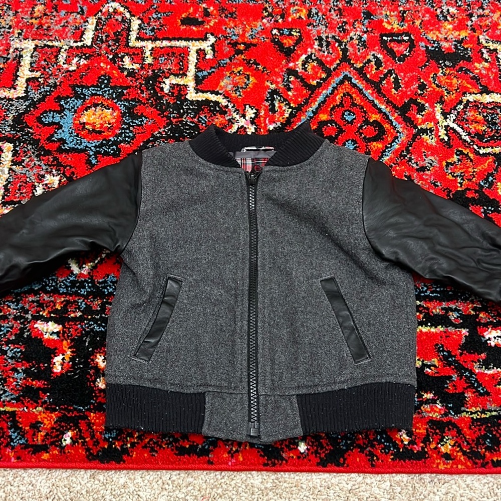 Baby Gap Leather Zipper Jacket